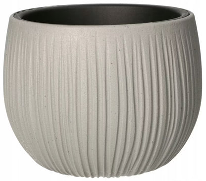 Urtepotteskjuler 14,5x11 cm Betonlook Sort