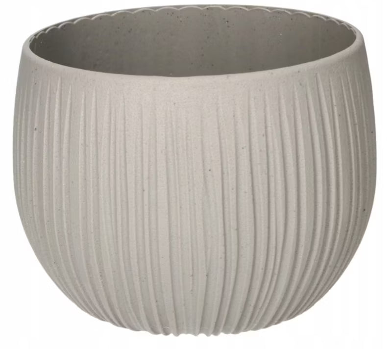 Urtepotteskjuler 14,5x11 cm Betonlook Sort
