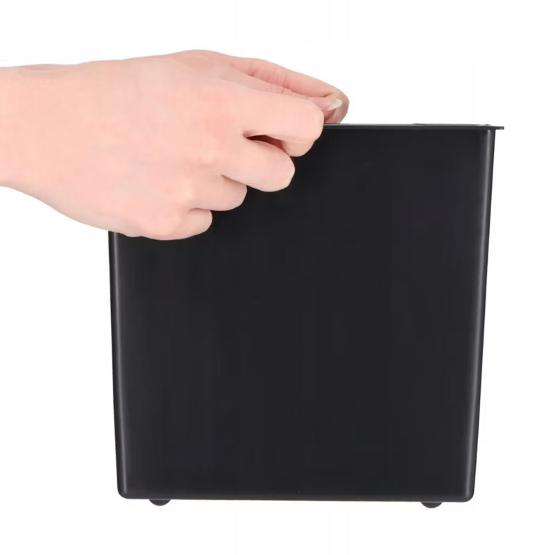Urtepotteskjuler 18x36 cm Høj Sort Blank med Indsats