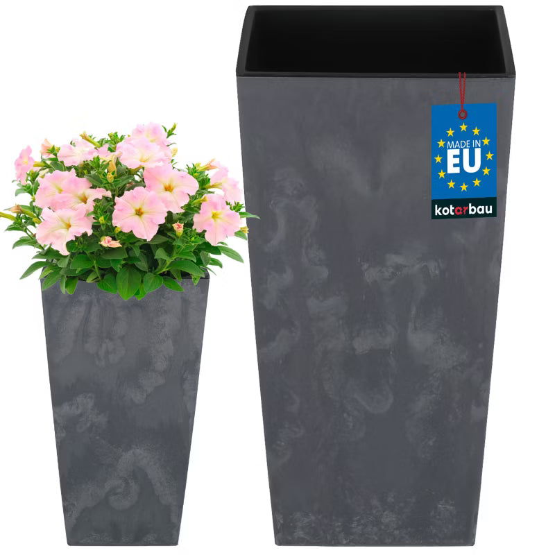Urtepotteskjuler 19,5x19,5x37,5 cm Marengo Betonstruktur