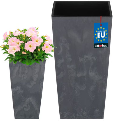 Urtepotteskjuler 19,5x19,5x37,5 cm Marengo Betonstruktur