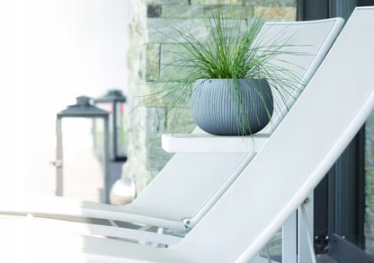 Urtepotteskjuler 24x16 cm Betonlook Sort
