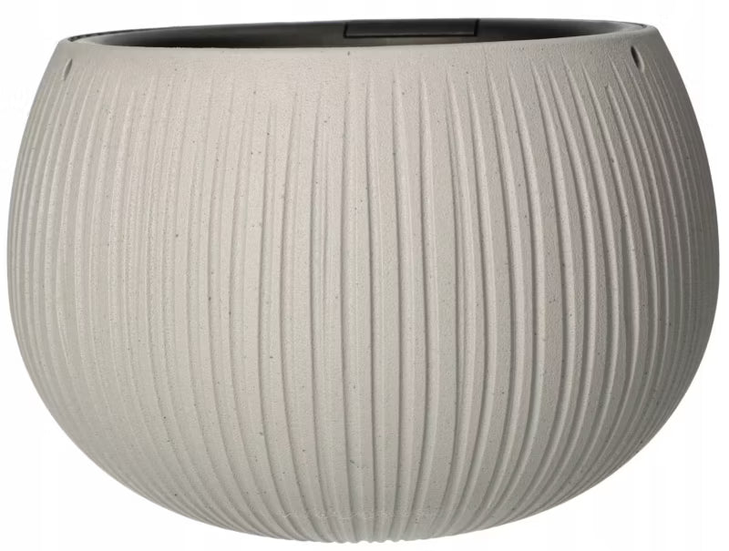 Urtepotteskjuler 24x16 cm Betonlook Sort