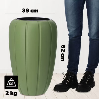 Urtepotteskjuler 60 cm Grøn med Indsats