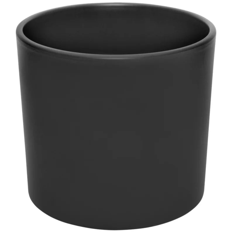 Urtepotteskjuler Cylinder 15 cm Sort Mat