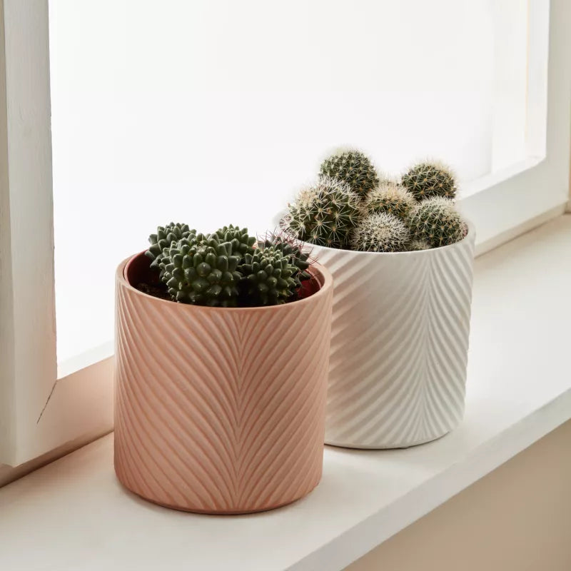 Urtepotteskjuler Keramik 13 cm Lyserød