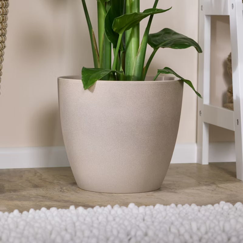 Urtepotteskjuler Keramik 21 cm Sandfarvet