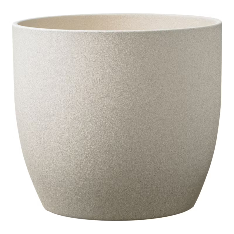 Urtepotteskjuler Keramik 21 cm Sandfarvet