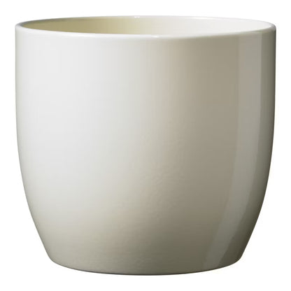 Urtepotteskjuler Keramik 26 cm Creme Rund