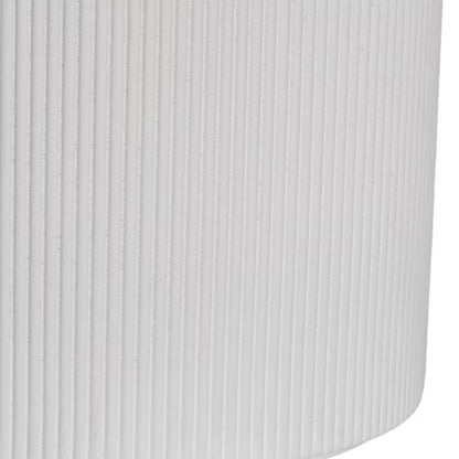 Urtepotteskjuler Lodrette Striber 14 cm Hvid
