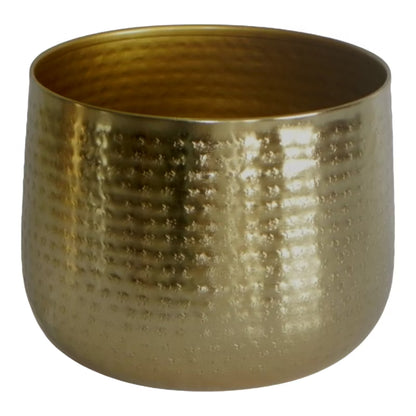 Urtepotteskjuler Metal 21 cm Guld