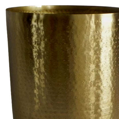 Urtepotteskjuler Metal 21 cm Guld
