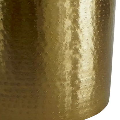 Urtepotteskjuler Metal 21 cm Guld