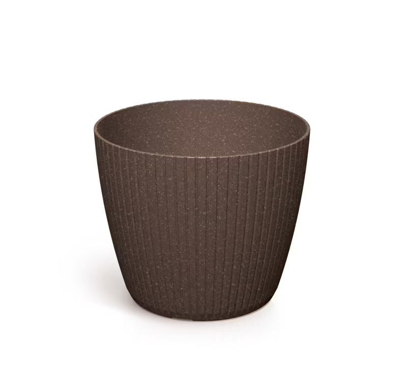 Urtepotteskjuler Rund 23,8 cm Hvid Eco Wood