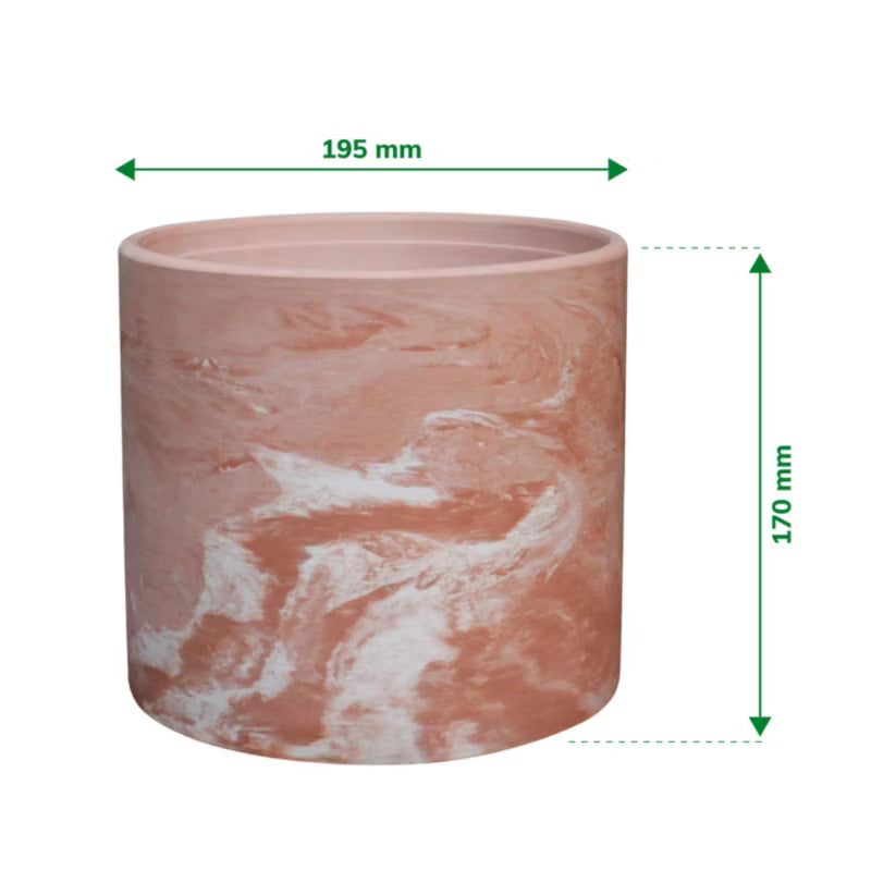 Urtepotteskjuler Terra Marmor 19,5x17 cm