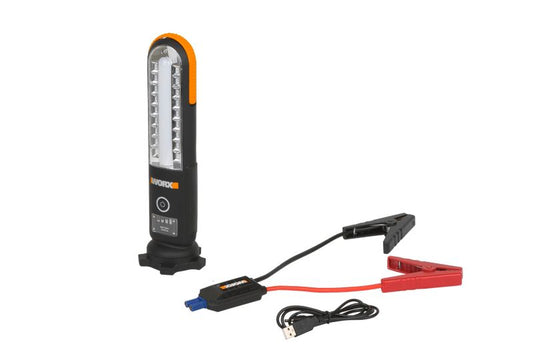 Worx WX852.1 multifunktionsenhed med LED-lampe og startbooster