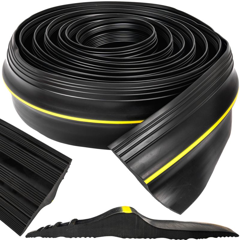 Gummipakning til Garageport 86 x 12 mm 3 m Sort