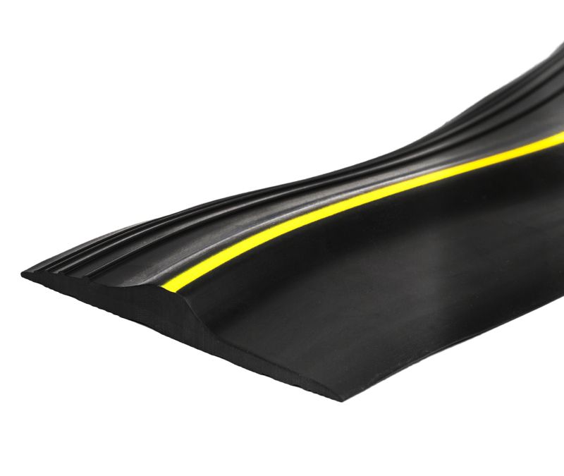 Gummipakning til Garageport 86 x 12 mm 3 m Sort