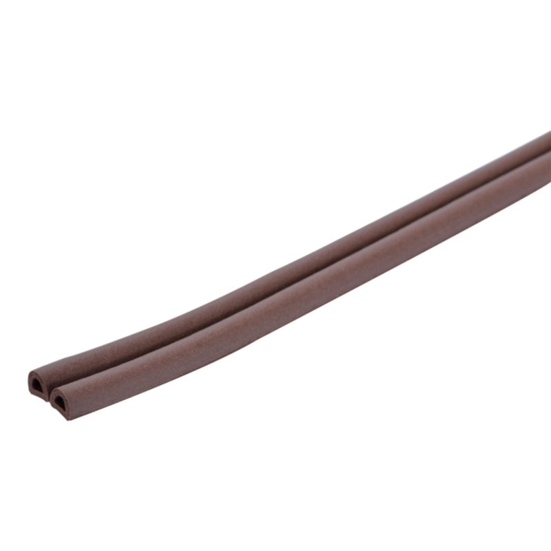 Gummiliste D-Profil 12 m Brun