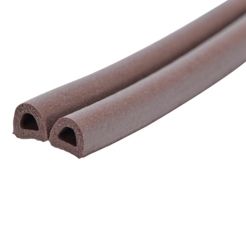 Gummiliste D-Profil 12 m Brun