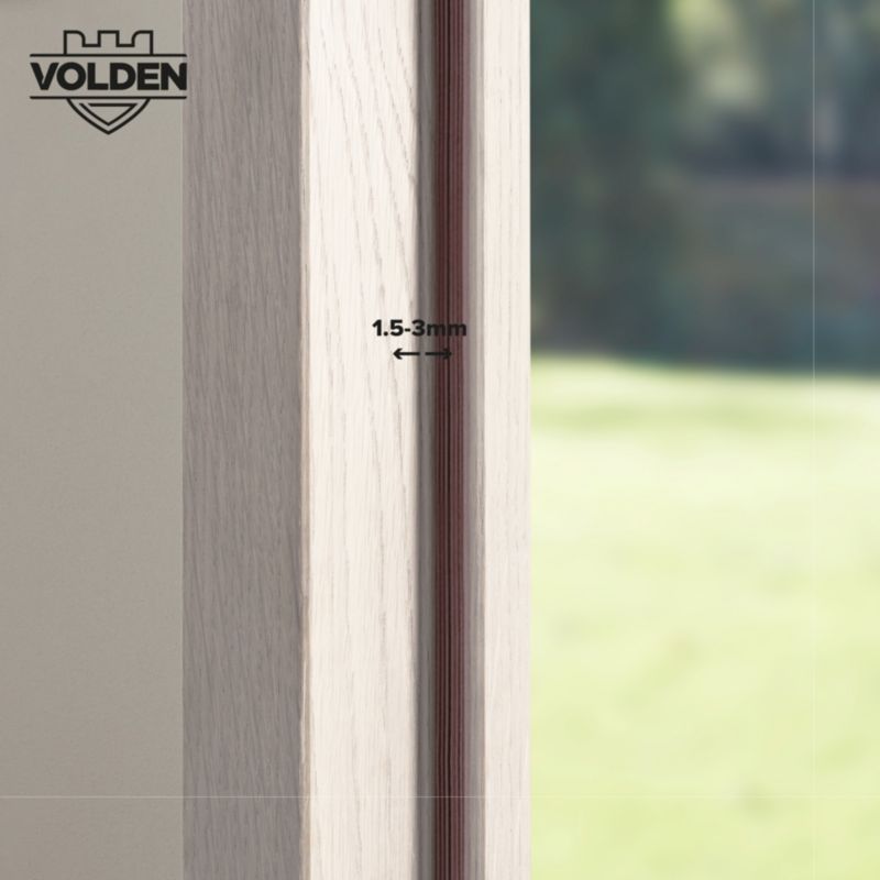 Tætningsliste E-Profil 9 mm x 6 m Brun
