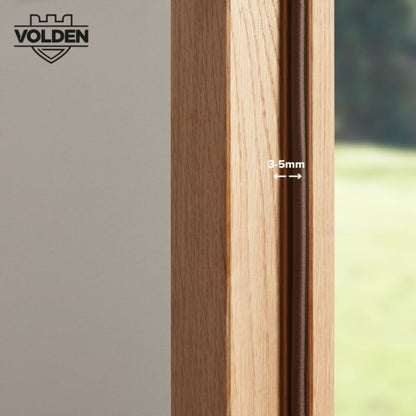 Tætningsliste P-Profil 9 mm x 12 m Brun