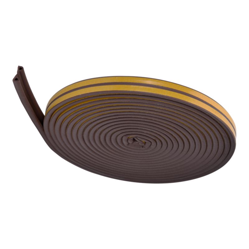 Tætningsliste P-Profil 9 mm x 12 m Brun