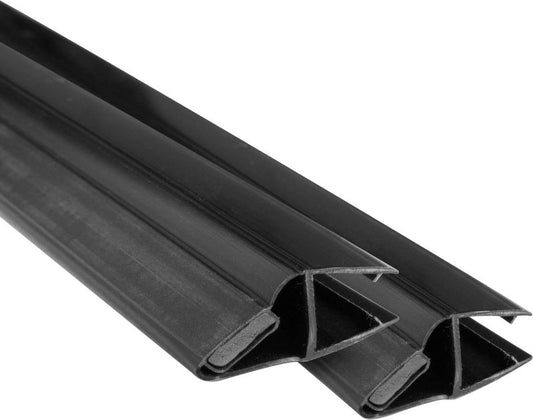 Magnetisk glasliste 7 - 8 mm sort 2 stk.
