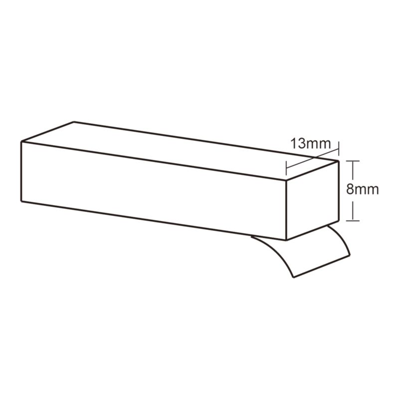 Skumtætningsliste Samleklar 13 mm x 10 m Hvid S2-W10