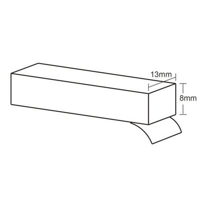 Skumtætningsliste Samleklar 13 mm x 10 m Hvid S2-W10
