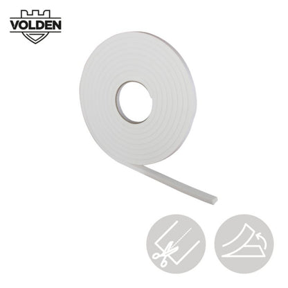 Skumtætningsliste Samleklar 13 mm x 10 m Hvid S2-W10