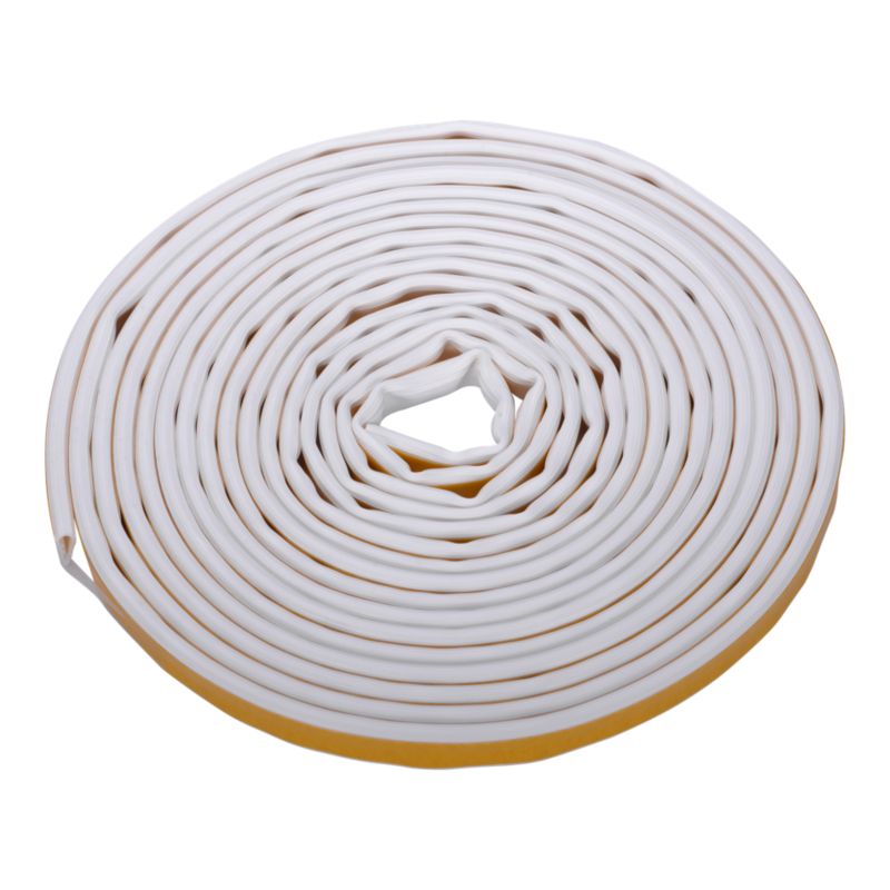 Silikontætningsliste 12 m Hvid
