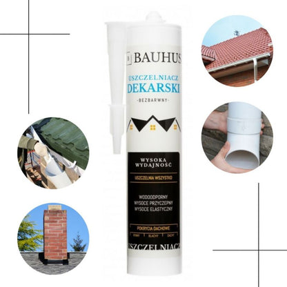 Gennemsigtig tagtætningsmiddel Bauhus til tage og tagrender, 280 ml