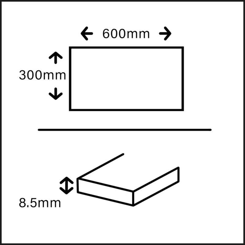 Vægflise Elegance 30x60 cm Hvid Guld Marmorlook 1,08 m²