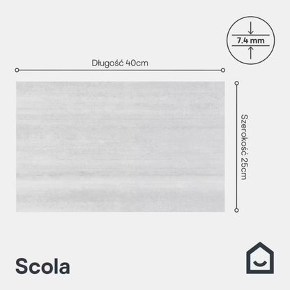 Vægflise Scola 25x40 cm Travertin 1,5 m²