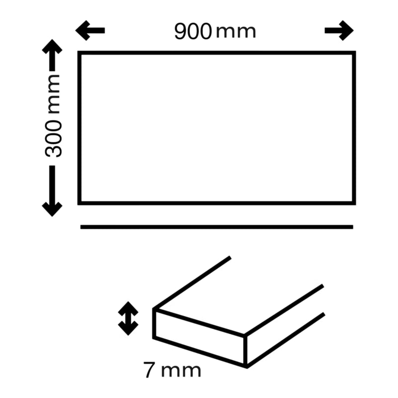 Vægflise Tulum 30x90 cm Grå 1,62 m²