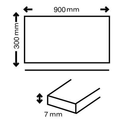 Vægflise Tulum 30x90 cm Grå 1,62 m²