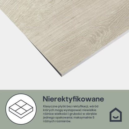 Vægflise Vacca 25x40 cm Creme Blank 1,5 m²