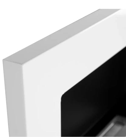 Væghængt Biopejs 65x40 cm med Glas Hvid Blank