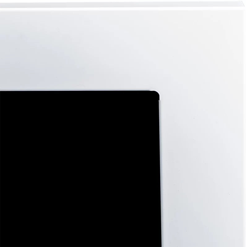Væghængt Biopejs 90x40 cm Hvid Blank med Glas