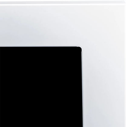 Væghængt Biopejs 90x40 cm Hvid Blank med Glas