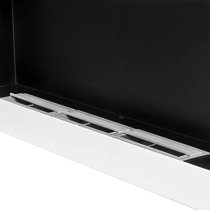 Væghængt Biopejs 90x40 cm Hvid Blank med Glas