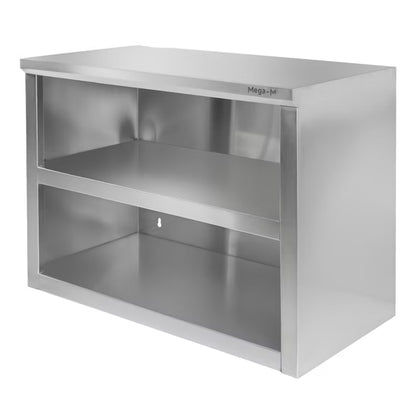 Væghængt Gastronomiskab 100x40x60 cm Rustfrit Stål Åben