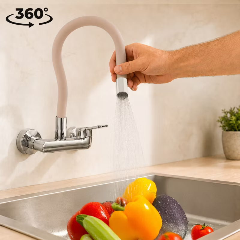 Væghængt Køkkenarmatur Tyria 150 mm Beige