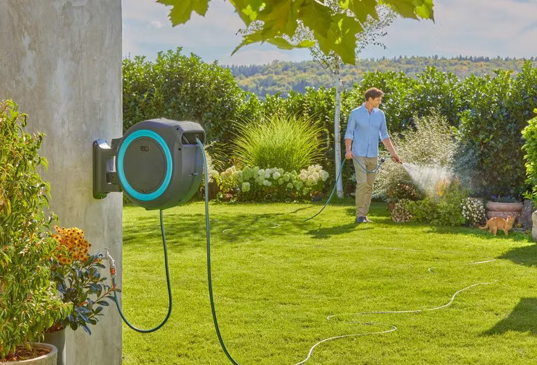 Væghængt Slangeboks PowerRoll XL 35 m Batteridrevet