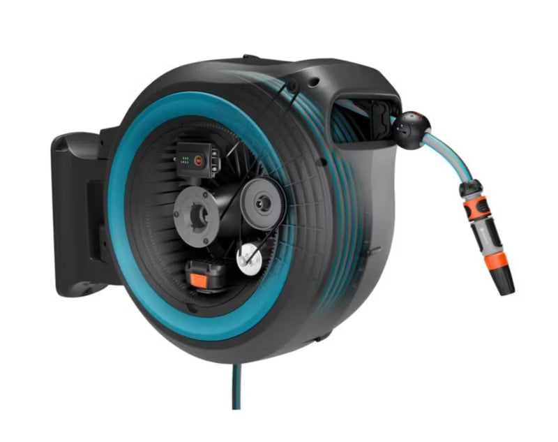 Væghængt Slangeboks PowerRoll XL 35 m Batteridrevet