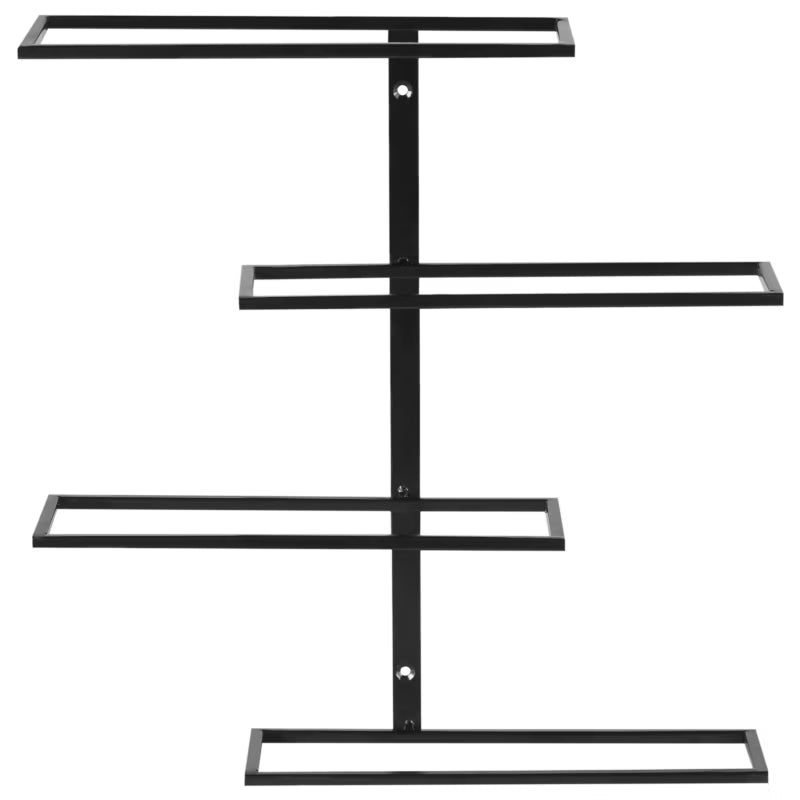 Væghængt Vinreol Einsteinium 37x37 cm Sort Metal