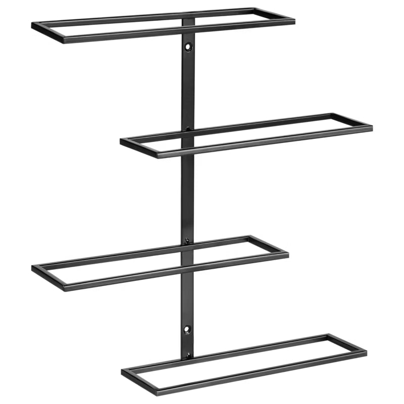 Væghængt Vinreol Einsteinium 37x37 cm Sort Metal