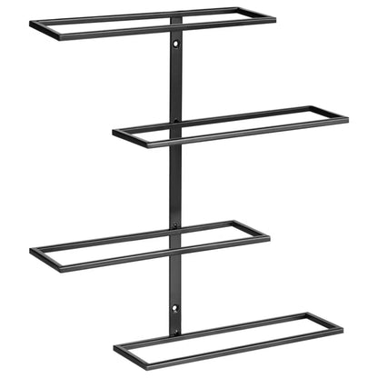 Væghængt Vinreol Einsteinium 37x37 cm Sort Metal