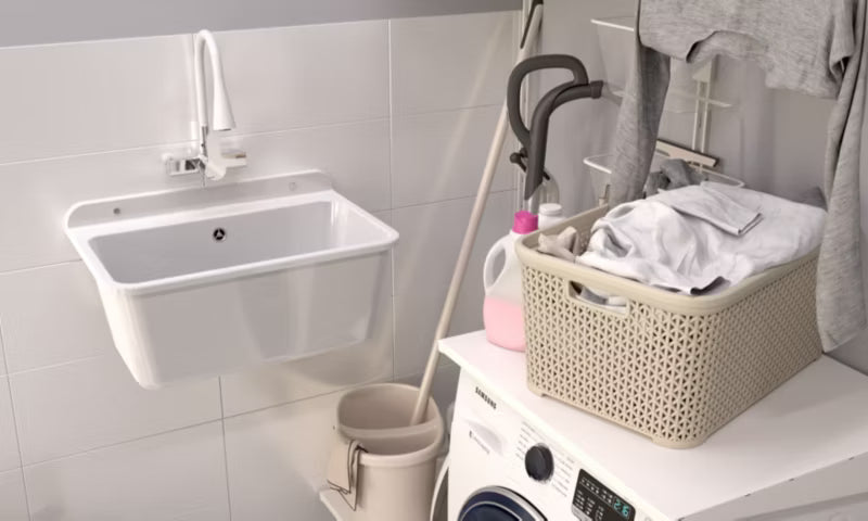 Køkkenarmatur Vægmonteret Flexo Hvid